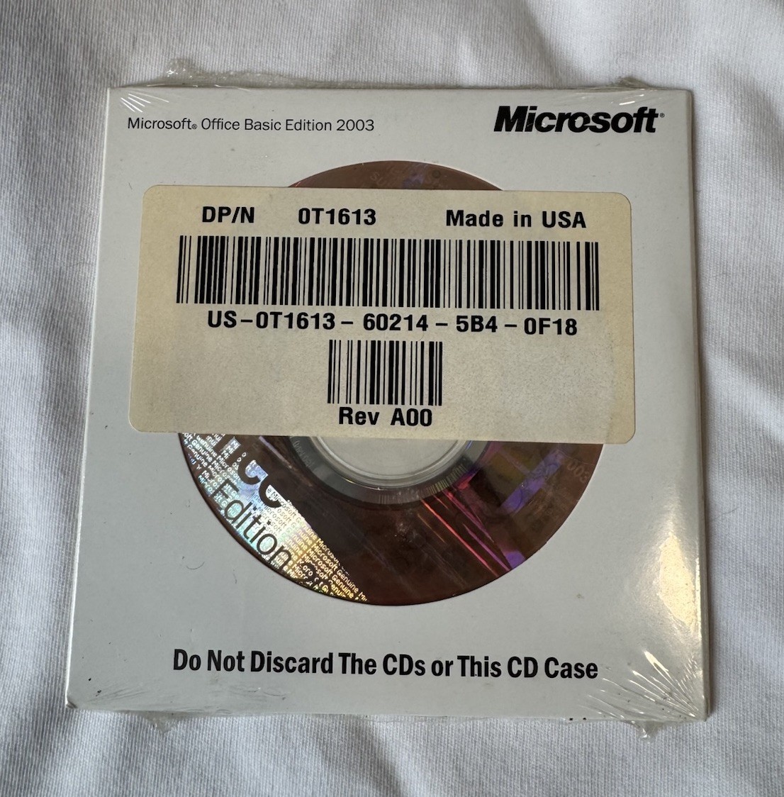 Microsoft Office Basic Edition 2003 with Product Key (Dell OEM) New Sealed