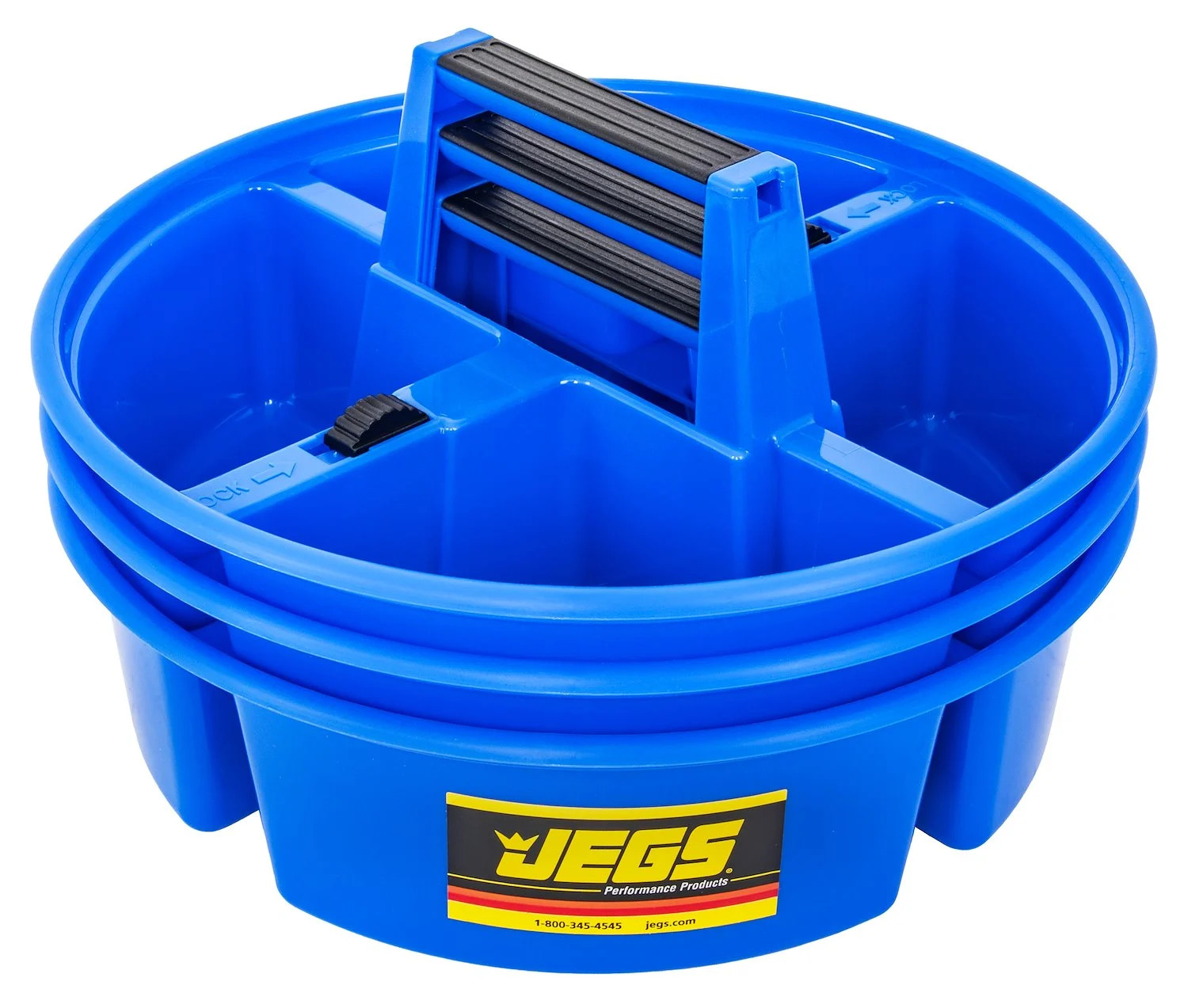 JEGS 3-Piece Stackable Tool & Parts Organizer – Heavy-Duty Carry Box for