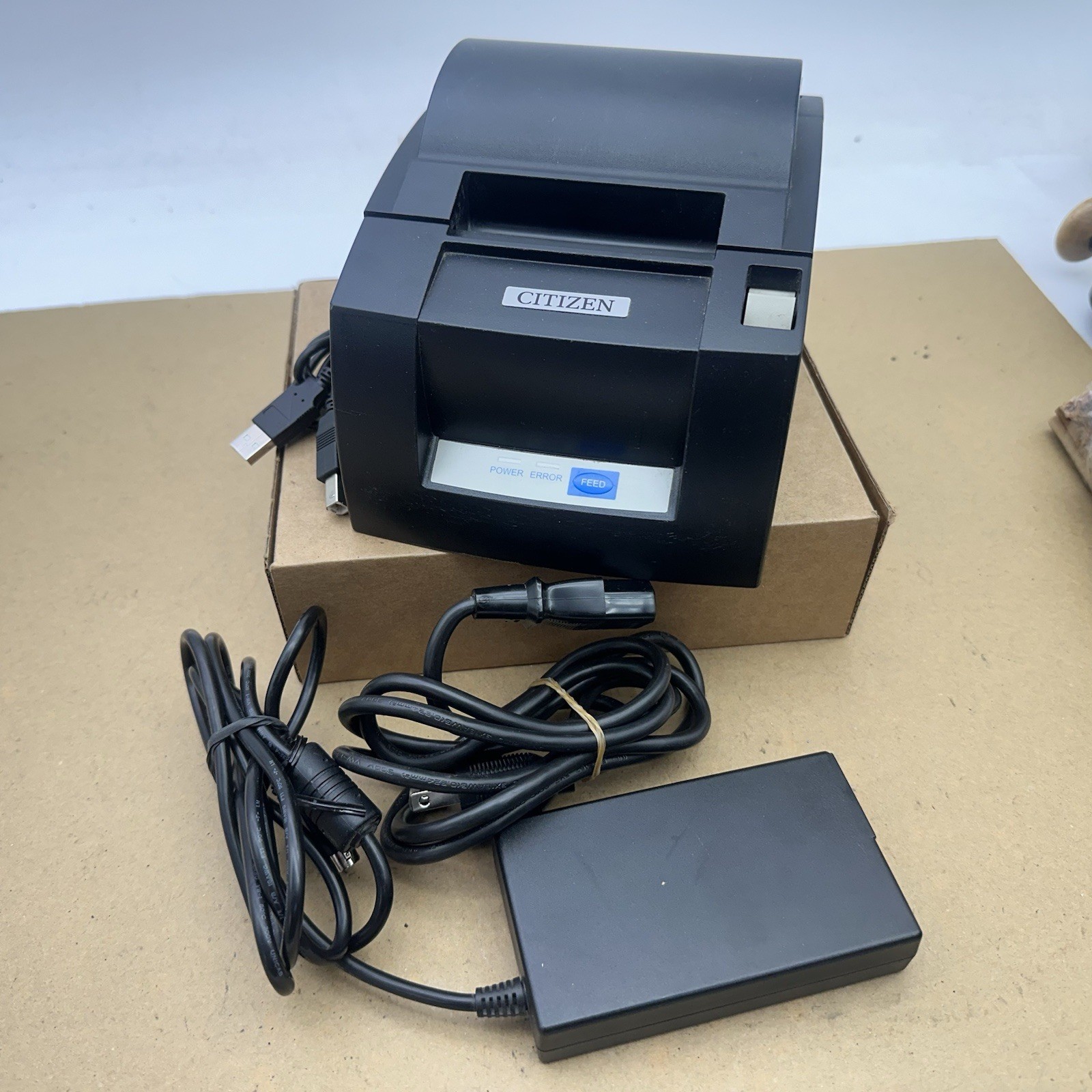 Citizen CT-S310A POS USB Thermal PoS Receipt Barcode Printer w/ A/C *Not Tested