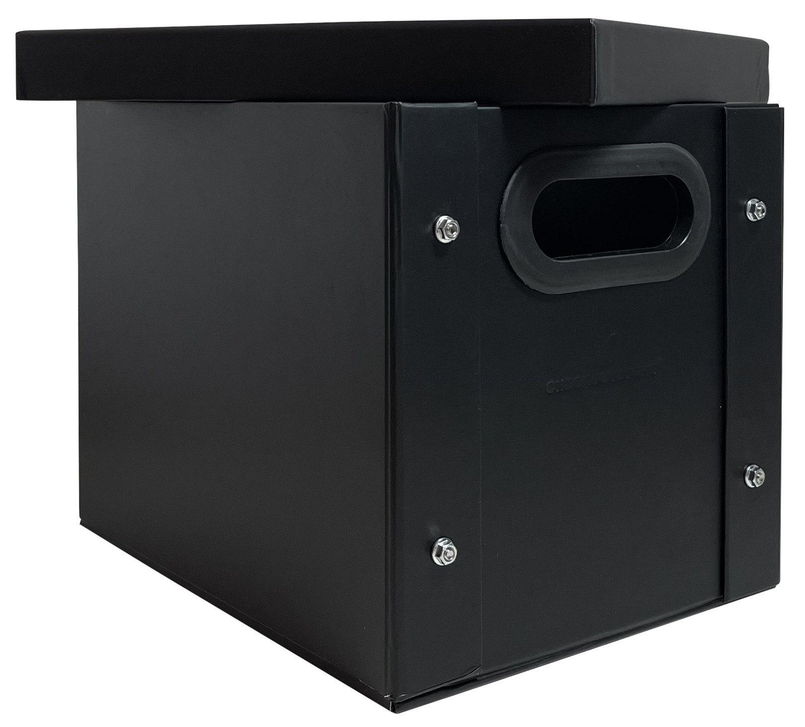 CheckOutStore Black 7" Vinyl Record 45 RPM Storage Box