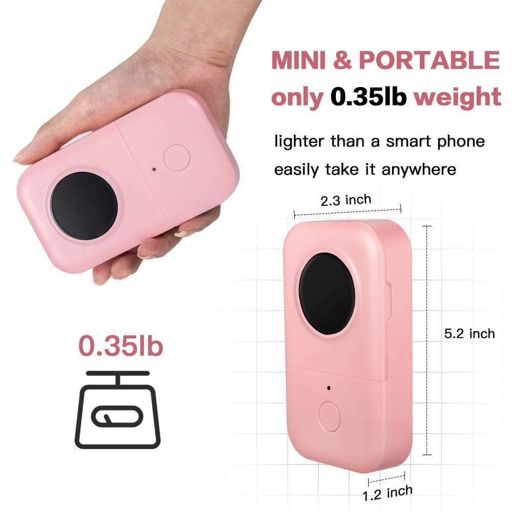 Wireless D30 Mini Pocket Bluetooth Thermal Paper Printer Label Sticker Notes
