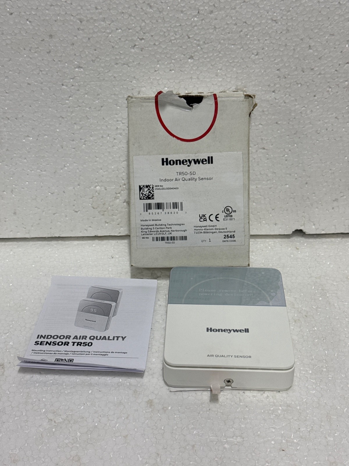 HONEYWELL TR50-5D Indoor Air Quality Sensor