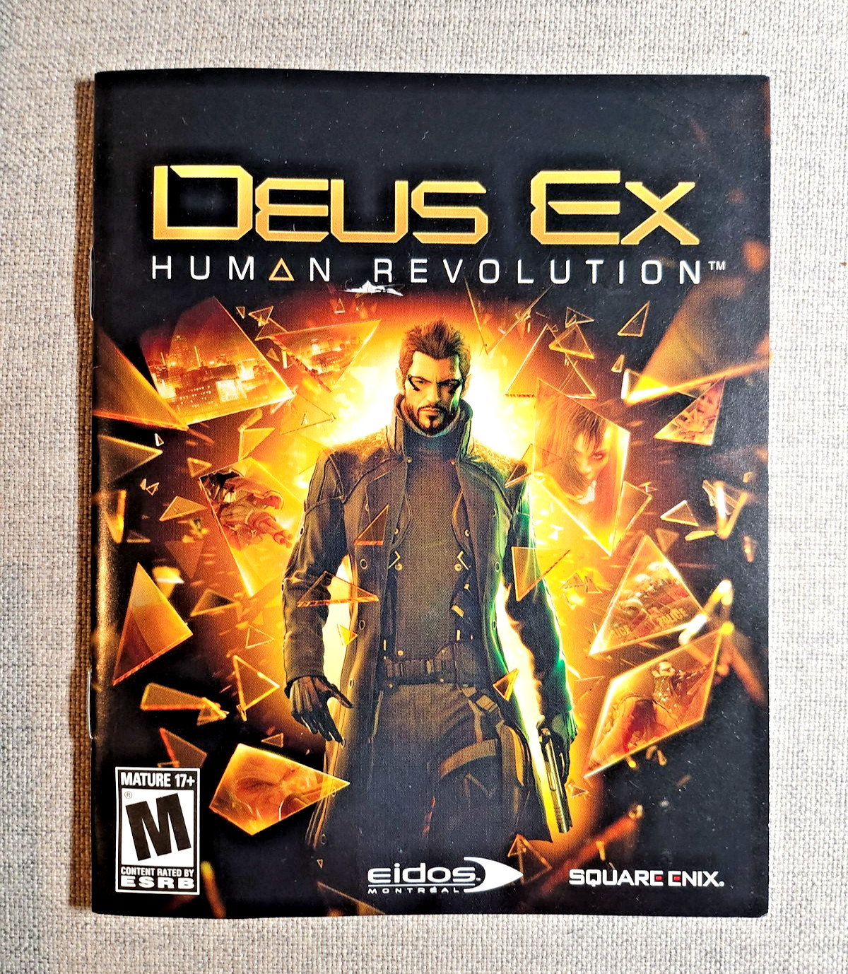Deus Ex Human Revolution Instruction Manual Only - PlayStation 3