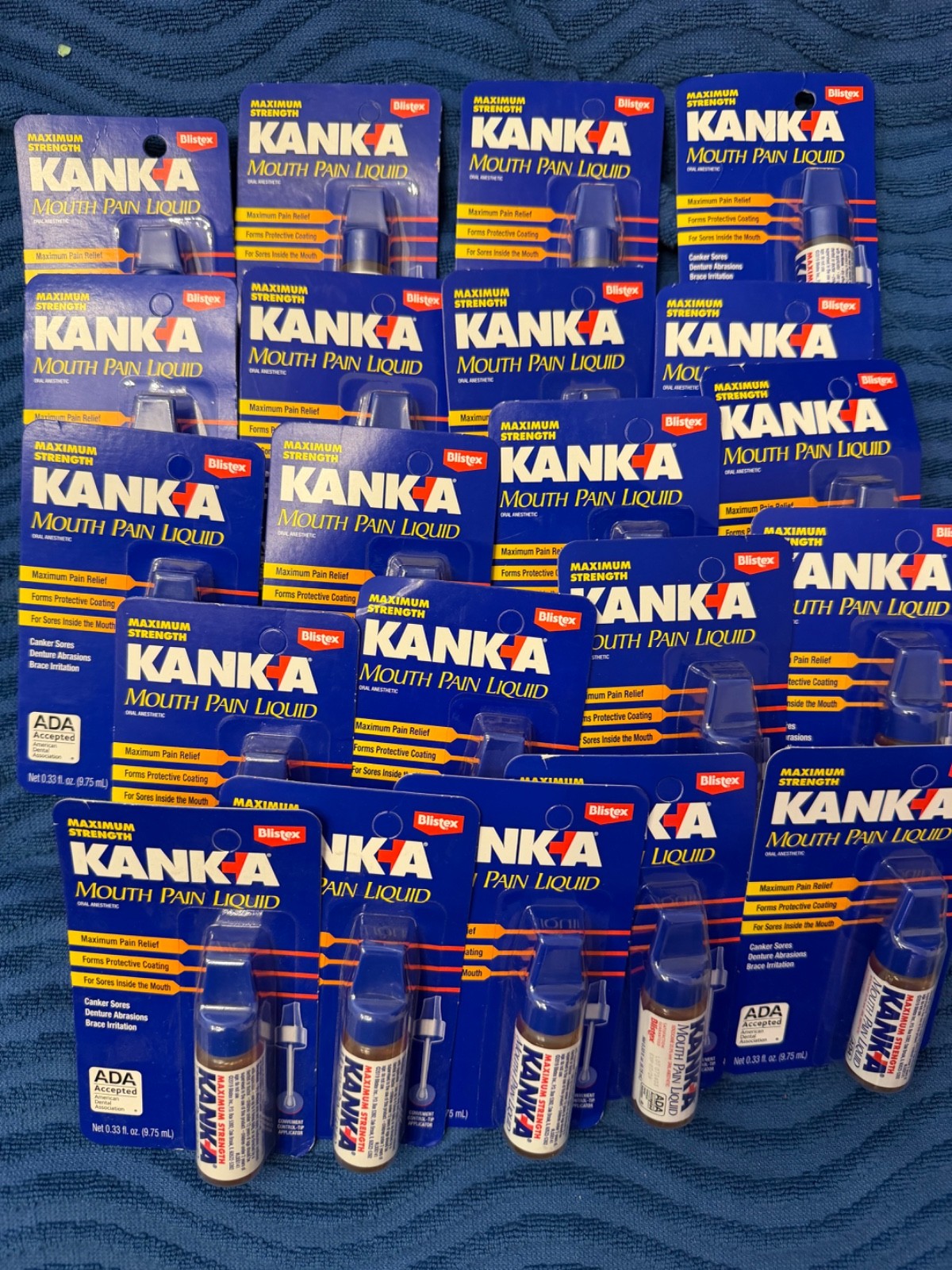 5 Pack Blistex Kanka Mouth Pain Liquid Professional Strength 0.33 Oz Each