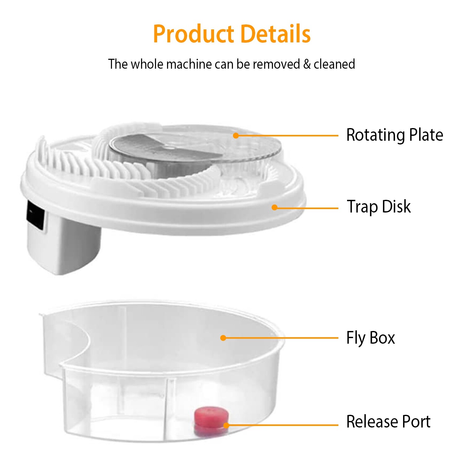 Electric Fly Trap USB Powered Automatic Flycatcher Rotating Fly