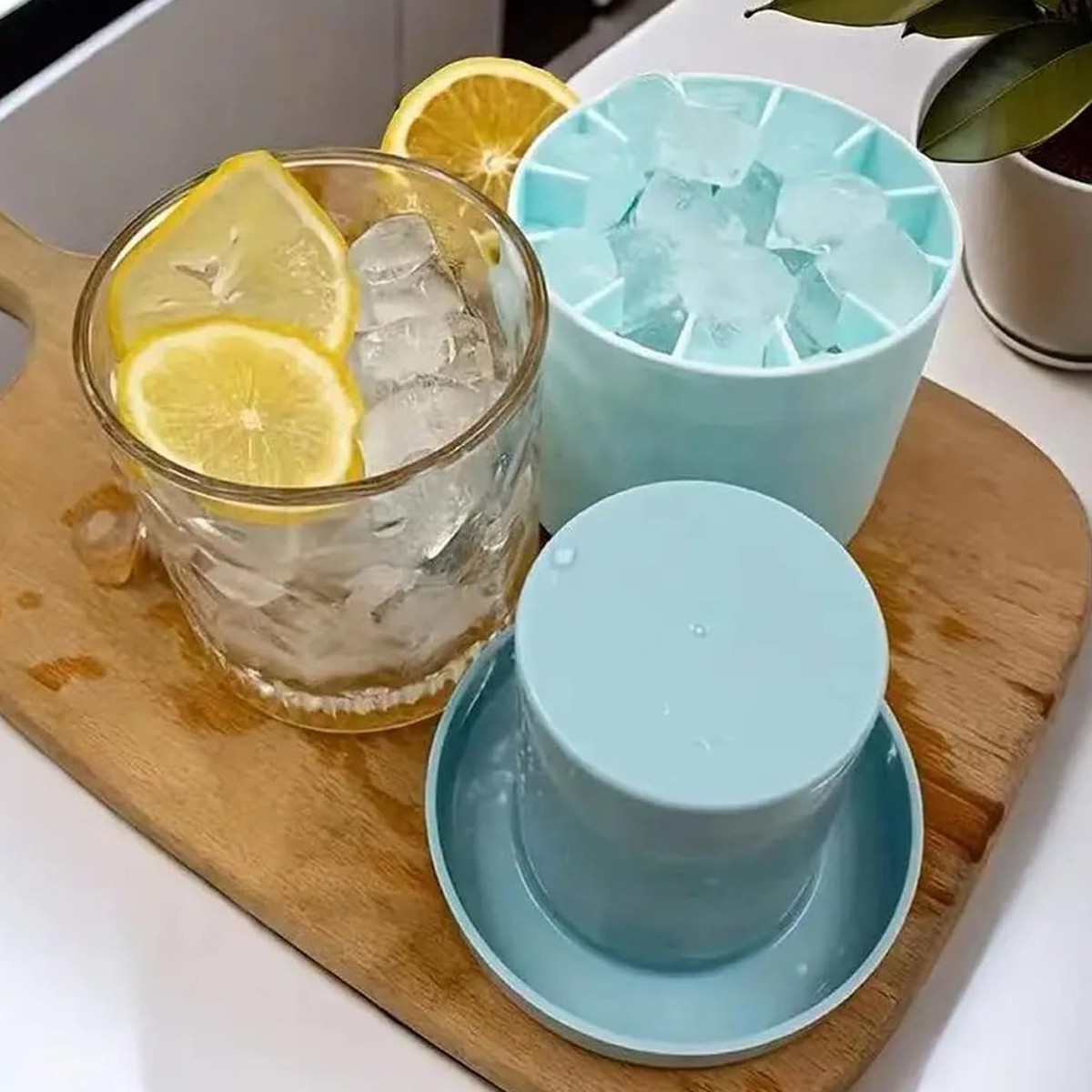 Quick Release lce Cube Mold Silicone Bucket for lce Craft DlY 1pc