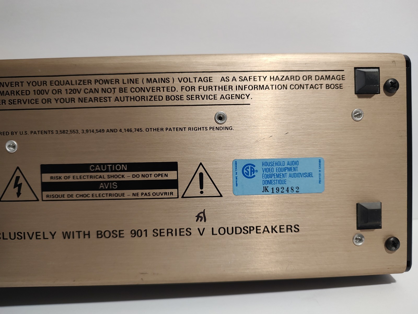 Bose 901 Series V Active Equalizer WORKS TESTED