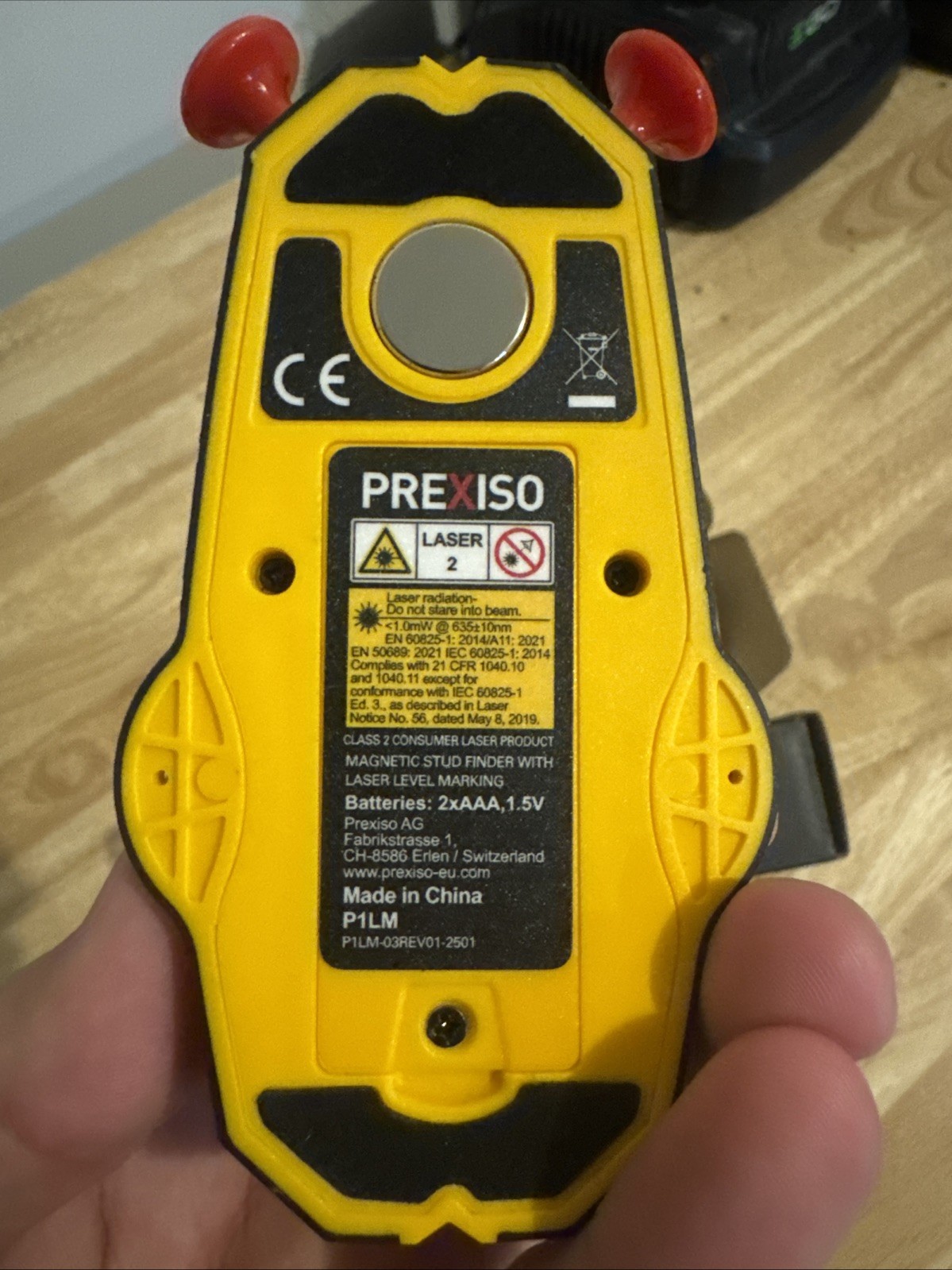 PREXISO 2-in1 Stud Finder Multi Surface Line Laser Wall Stud Scanner Laser Level