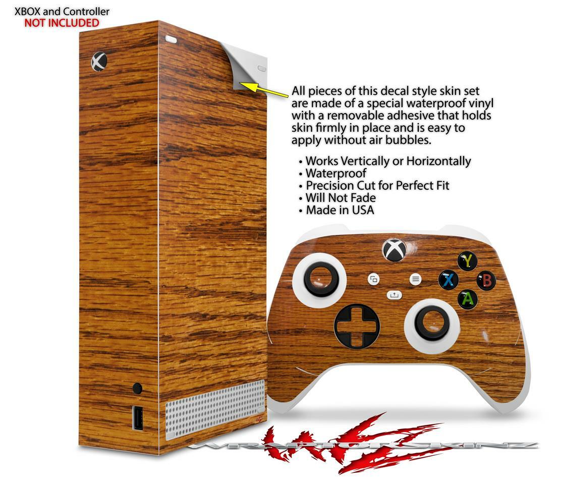 Skins XBOX Series S Console Controller Wood Grain - Oak 01