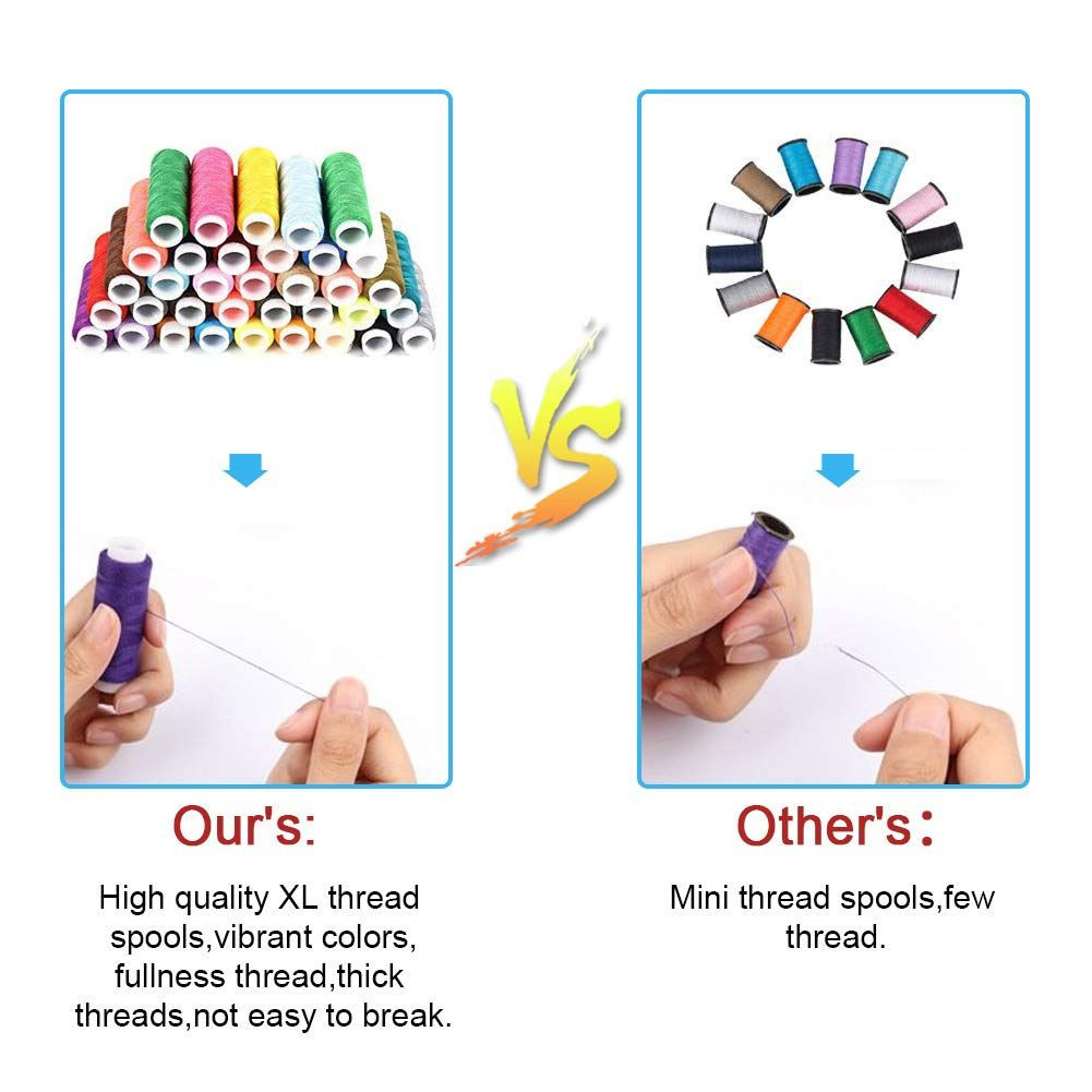 183PCS Premium Sewing Machine Kit, 38 XL Thread Spools Large Large-183PCS