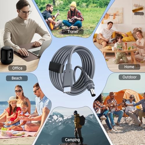 Starlink Mini USB-C to DC Power Cable, Max 100W Input USB Type C to DC 3M