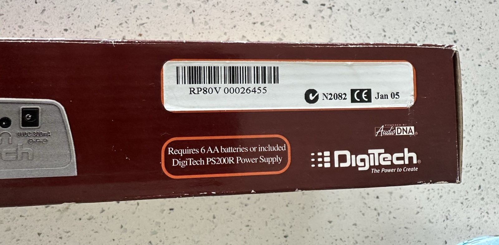 DigiTech RP80 Multi Effects Pedal Modeling Guitar Processor with power supply