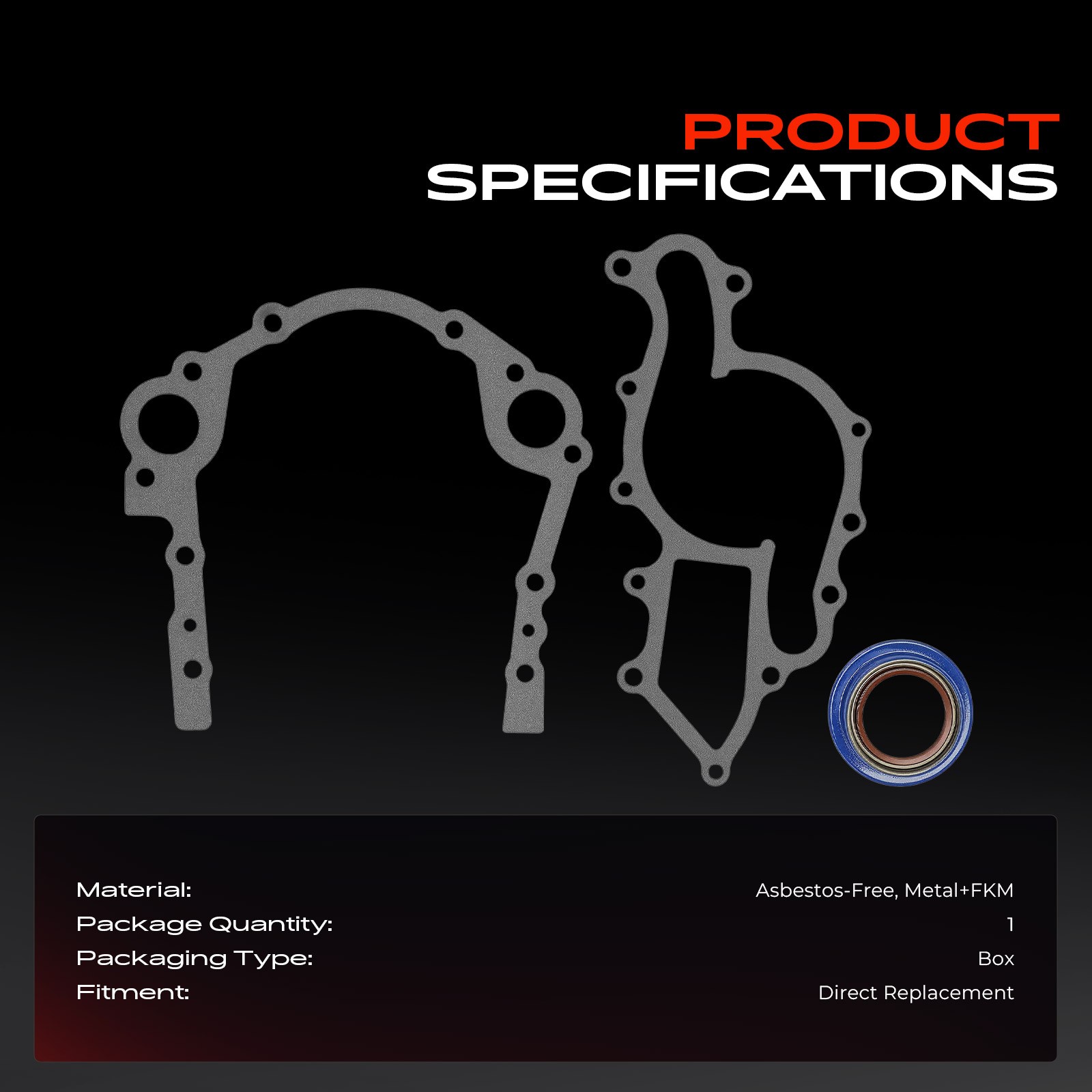 Engine Timing Cover Gasket Set for Ford Taurus 1986-2007 Ranger 1991-2008 3.0L
