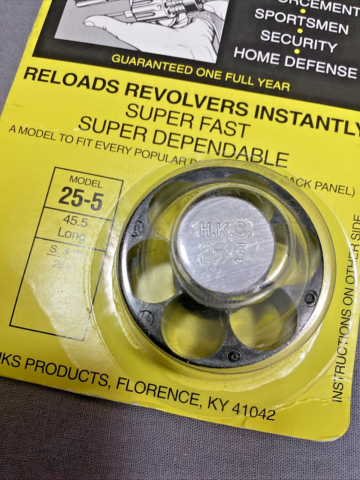 HKS 25-5 45LC Speedloader Taurus Raging Bull