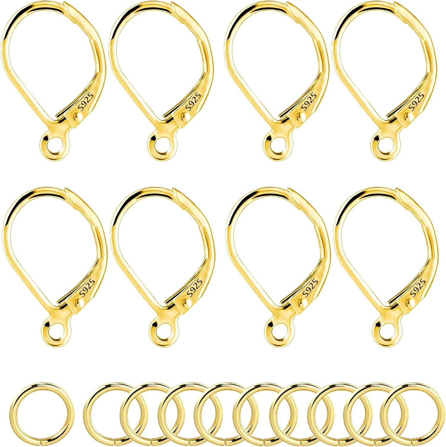 925 Sterling Silver Earring Making Supplies Ear Hooks Rings Butterfly Back | Hyp