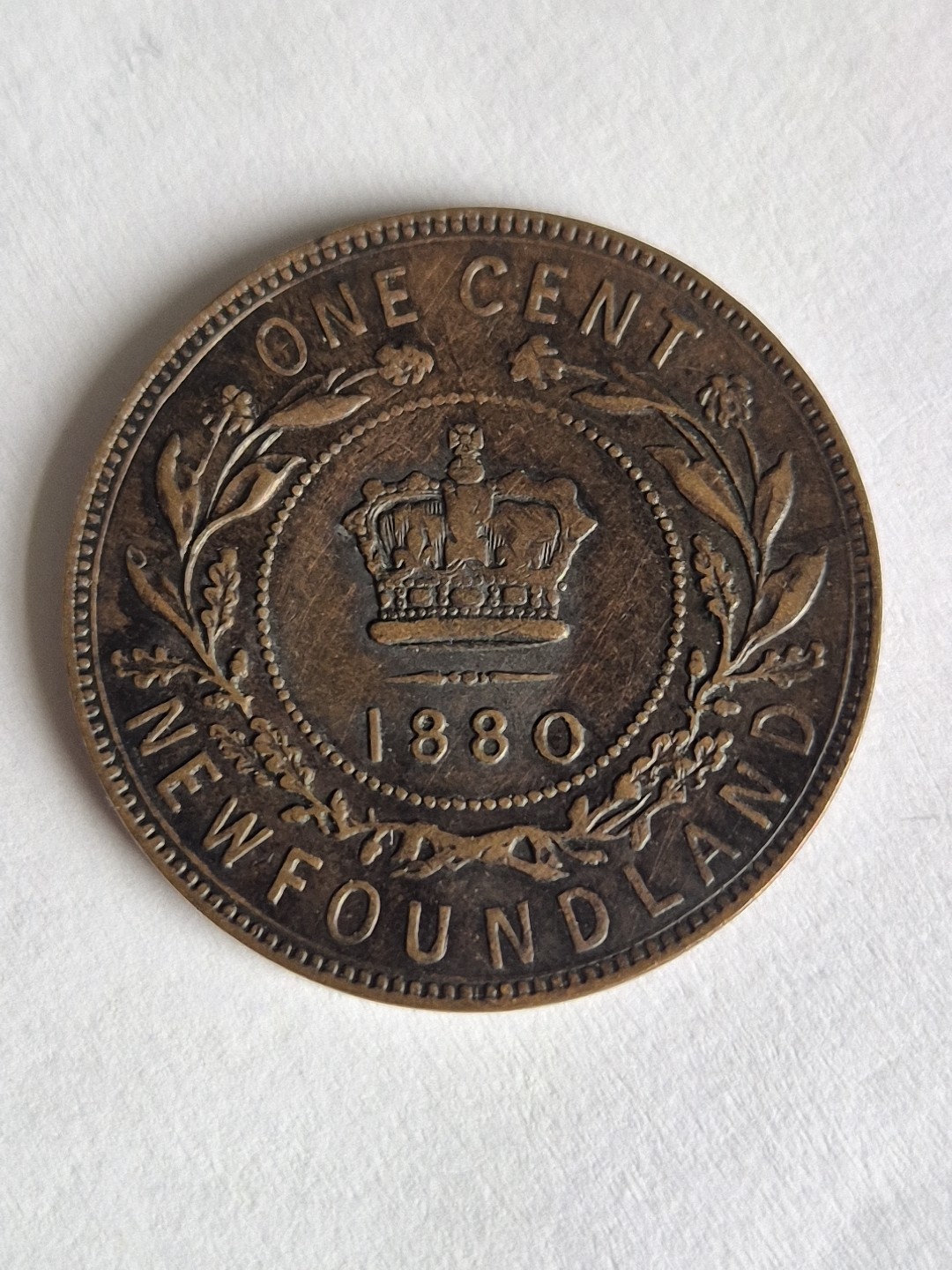 1880 Canada Newfoundland One Cent Coin