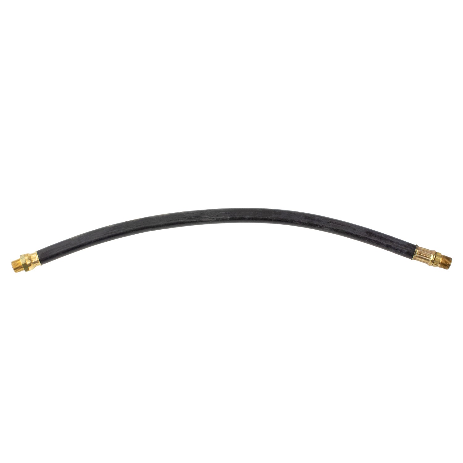 3/8" AIR HOSE ASSEMBLY - 22" - 1/4"-18 (1 FIXED & 1 SWIVEL) - MAX OP 225 psi