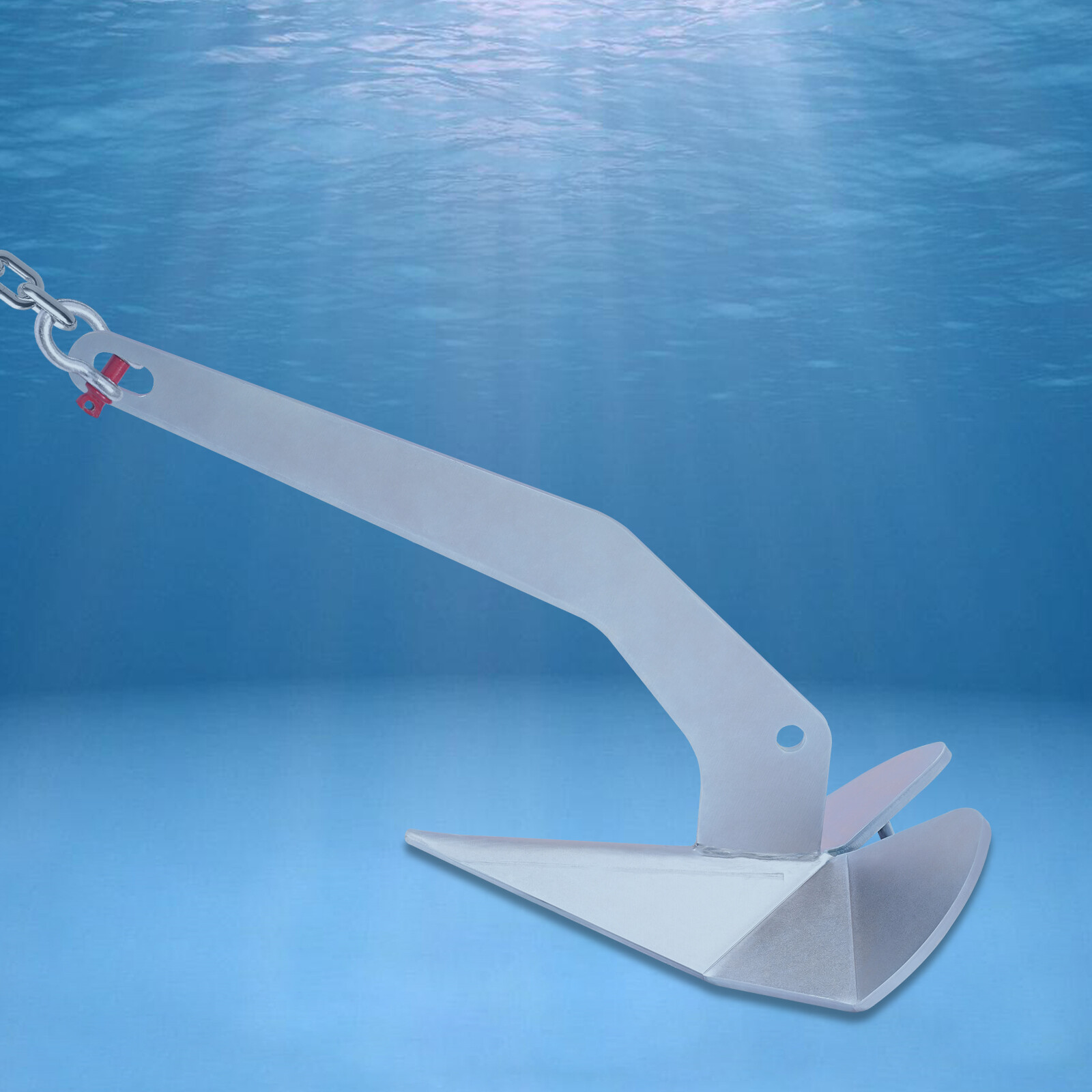 Steel Triangle Boat Anchor Plow Anchor Galvanized Boat Anchor For 6.1-10.67m