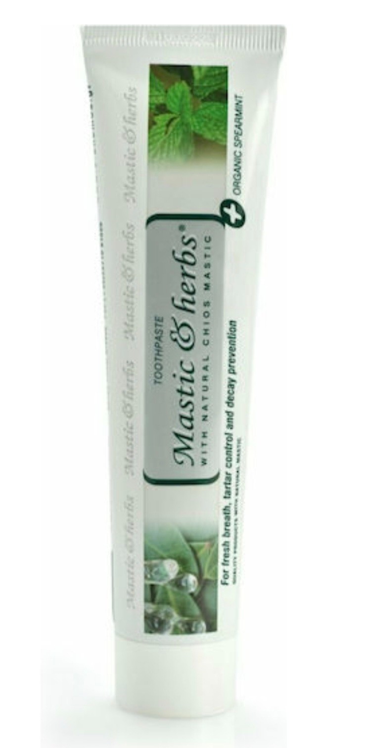 3x75ml Mastic & herbs with mastic & Organic spearmint Toothpaste
