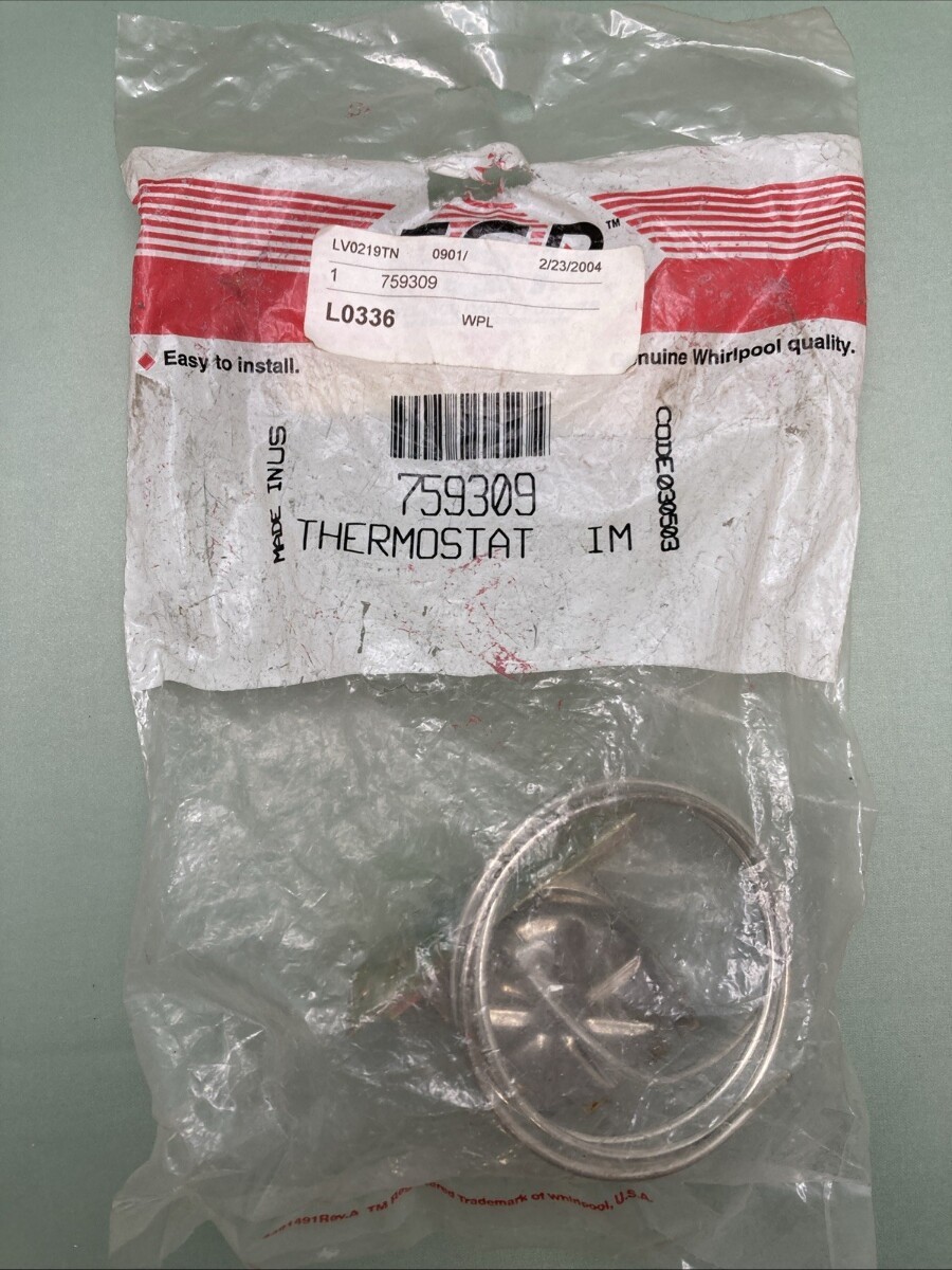 NEW GENUINE WHIRLPOOL 759309 REFRIGERATOR THERMOSTAT