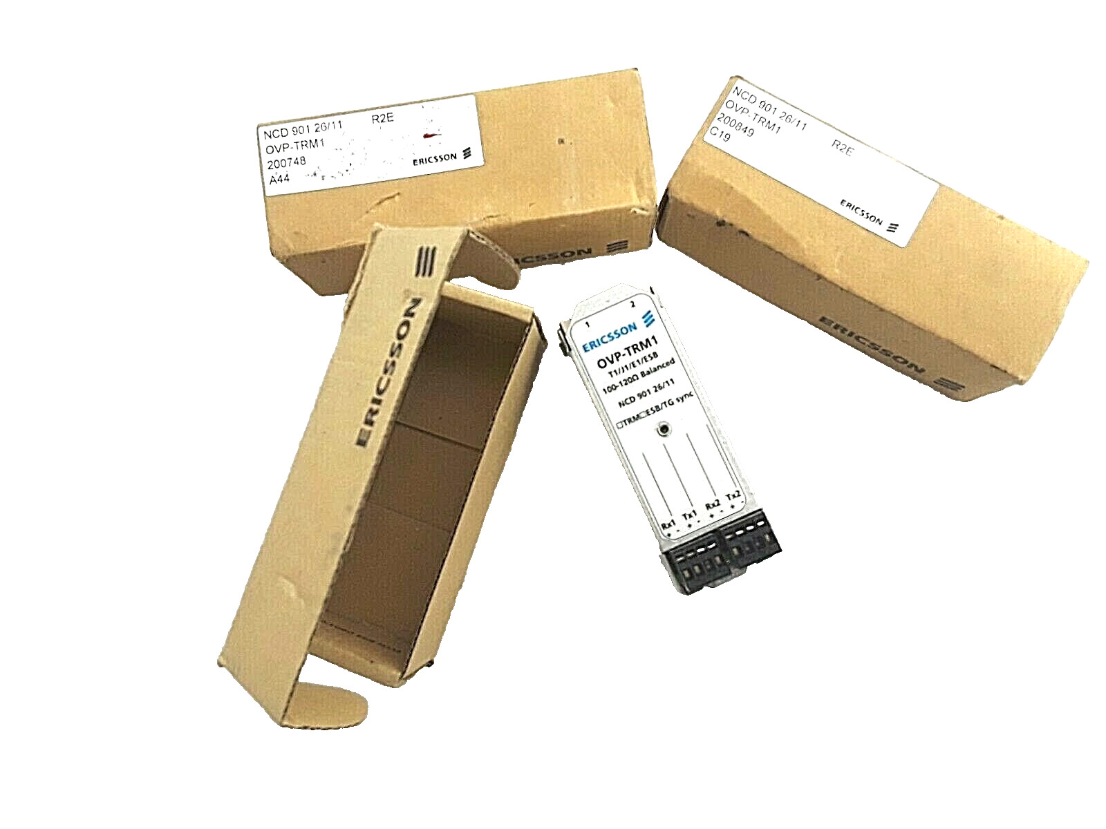 Ericsson, NCD 901 26/11, T1/J1/E1/ESB, 100-120 Balanced, OVP-TRM1 NEW(Lot of 3)