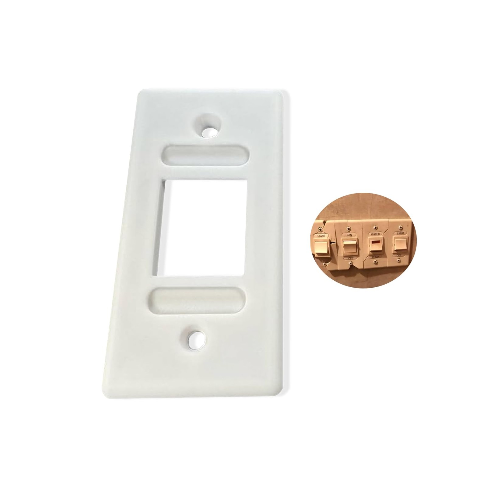 RV Motorhome switch plate (Single)