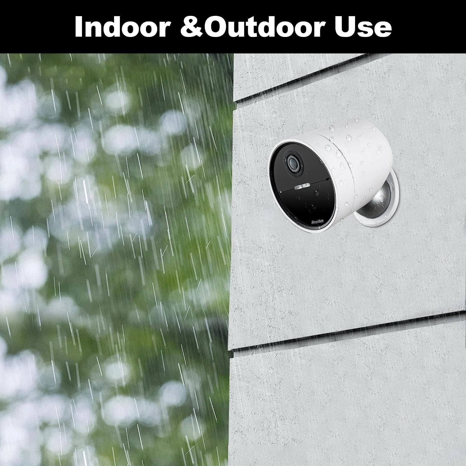 2 Pack Metal Wall Mount for SimpliSafe Wireless Outdoor Security Camera White