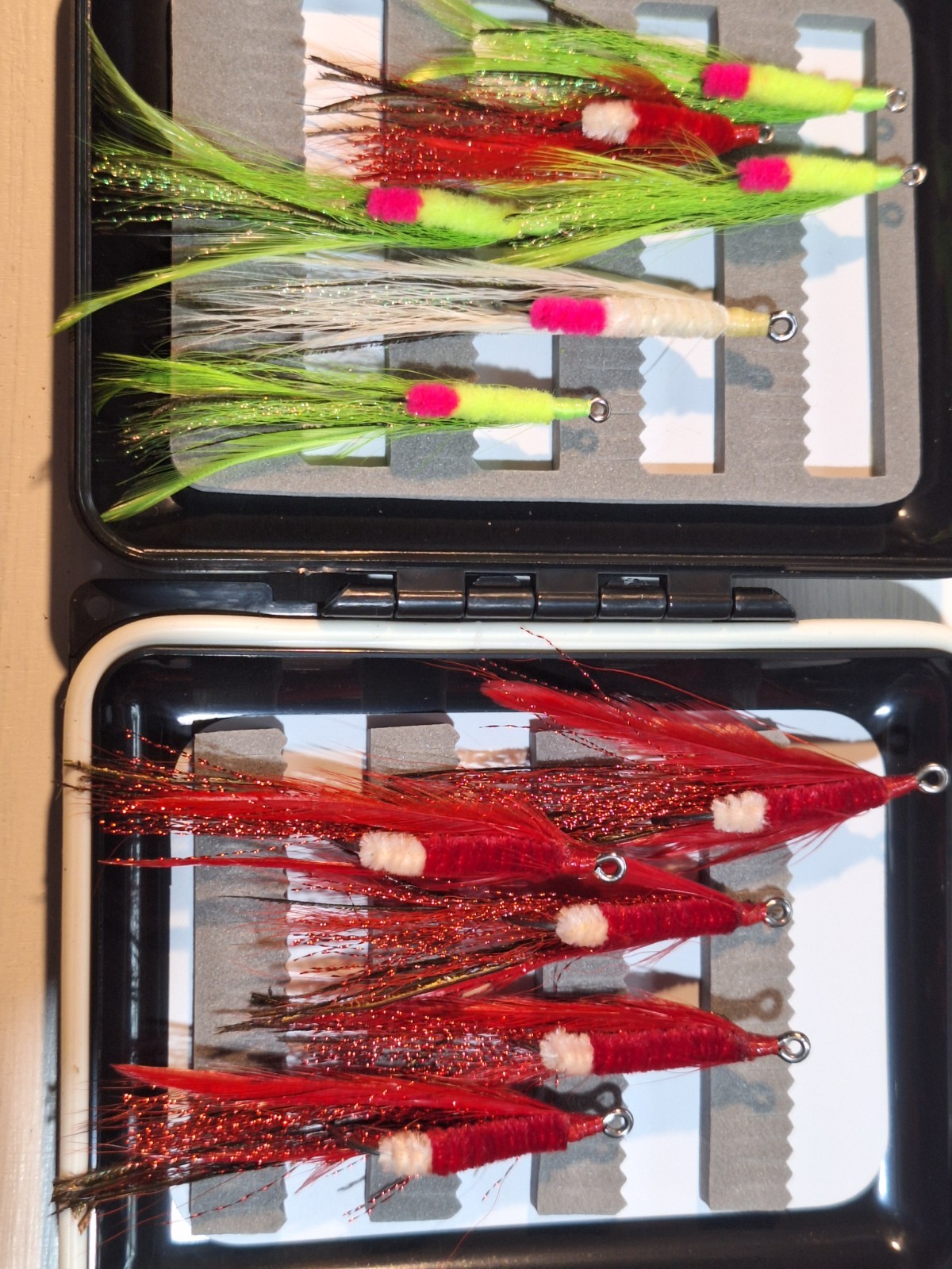 Skates Hot Tip Bendback assortment saltwater fly fishing flies set of 11 NOS