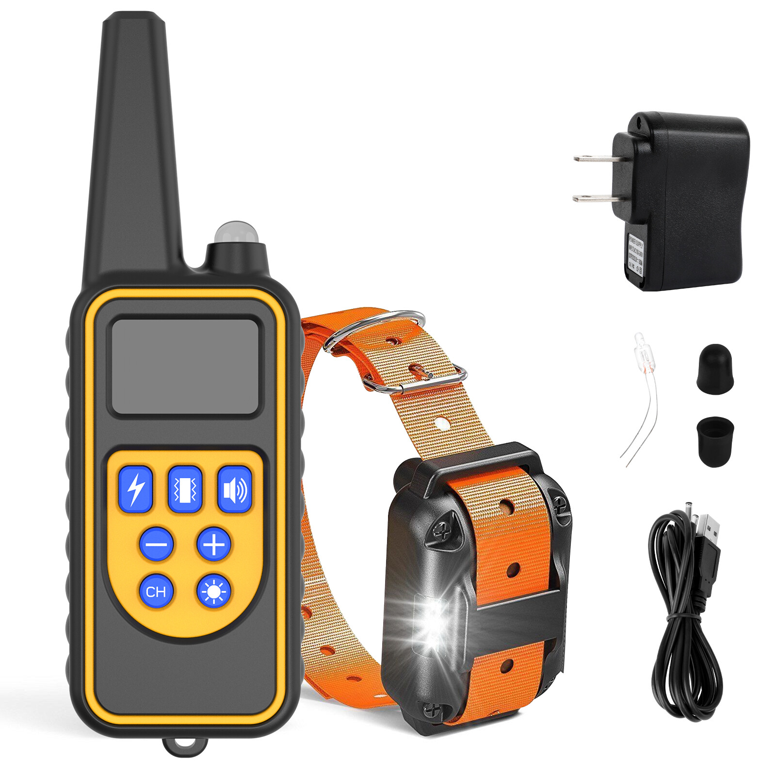 3000 FT Remote Dog Shock Training Collar Rechargeable Waterproof Pet Trainer US