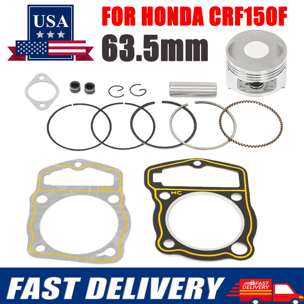 Standard Piston Rings & Gasket Pin Clips 63.5mm For Honda CRF150F 150F 2003-2005