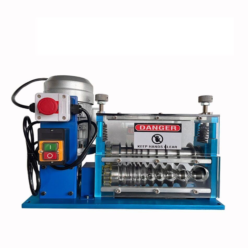 750W 220V Automatic Wire Stripping Machine 1.5-38mm Removing Plastic Rubber