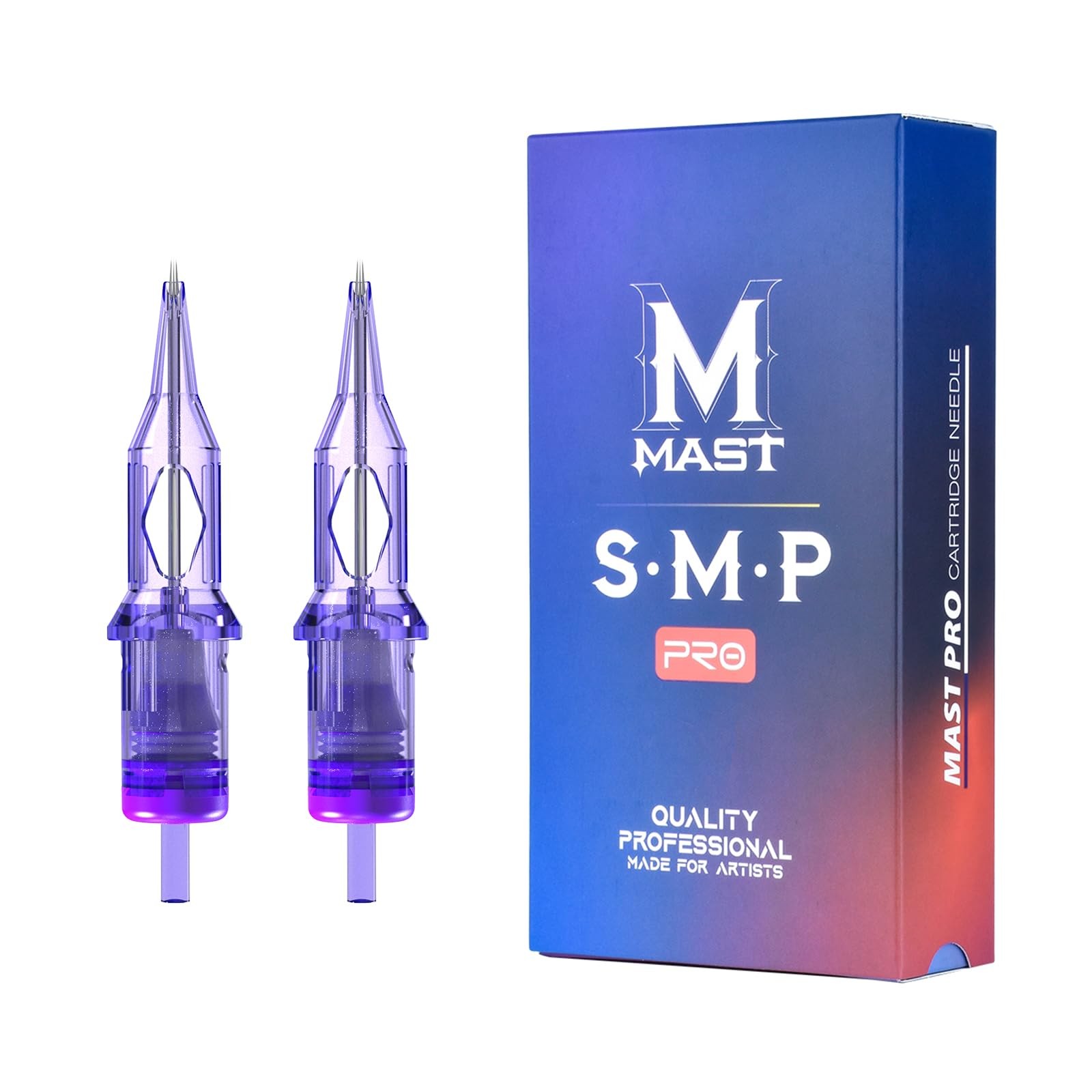 Mast Pro Smp Professional Cartridges Tattoo Needles 1 Round 0801RL-1, Purple