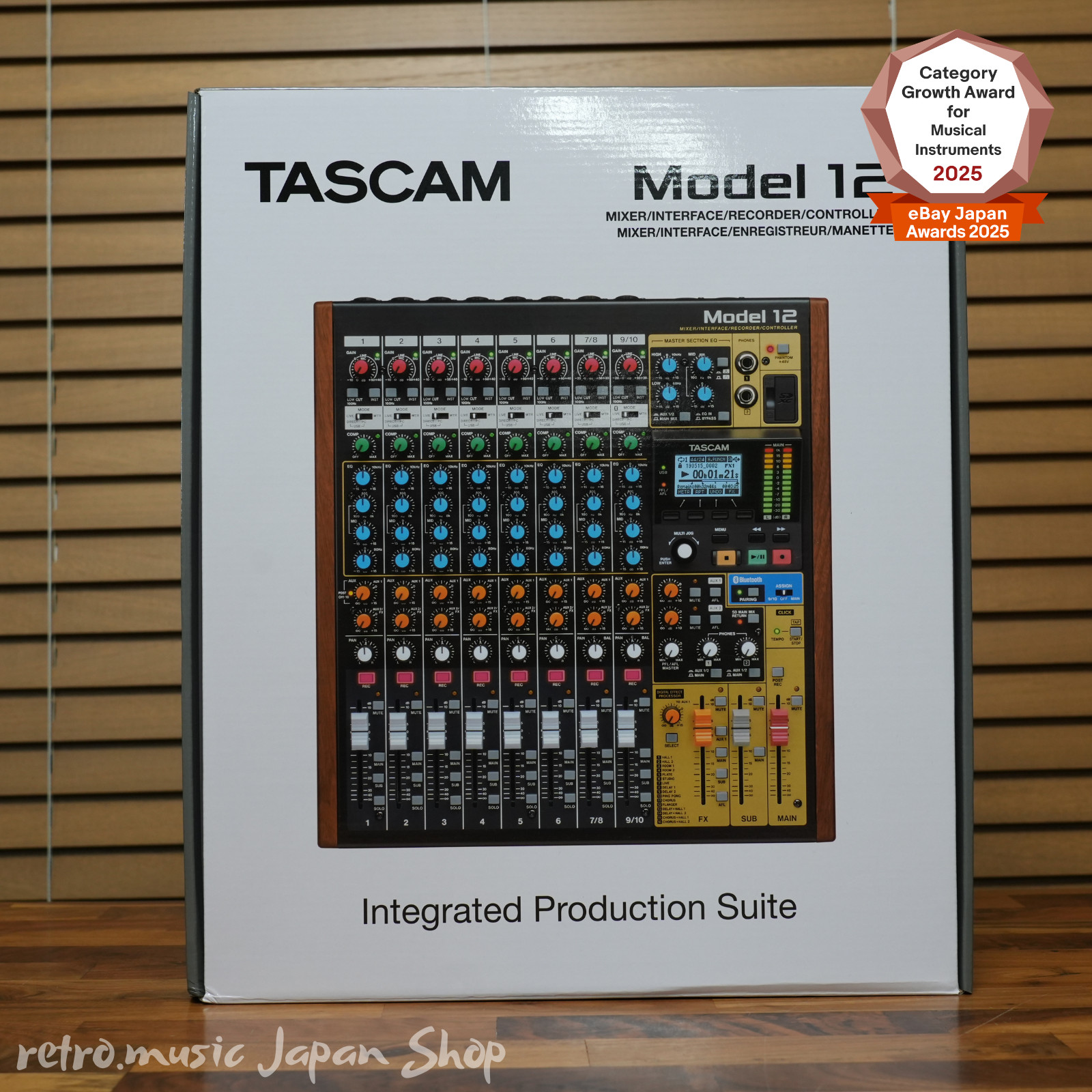 TASCAM Model 12 All-in-One Mixer Multi-track Recorder USB Audio Interface
