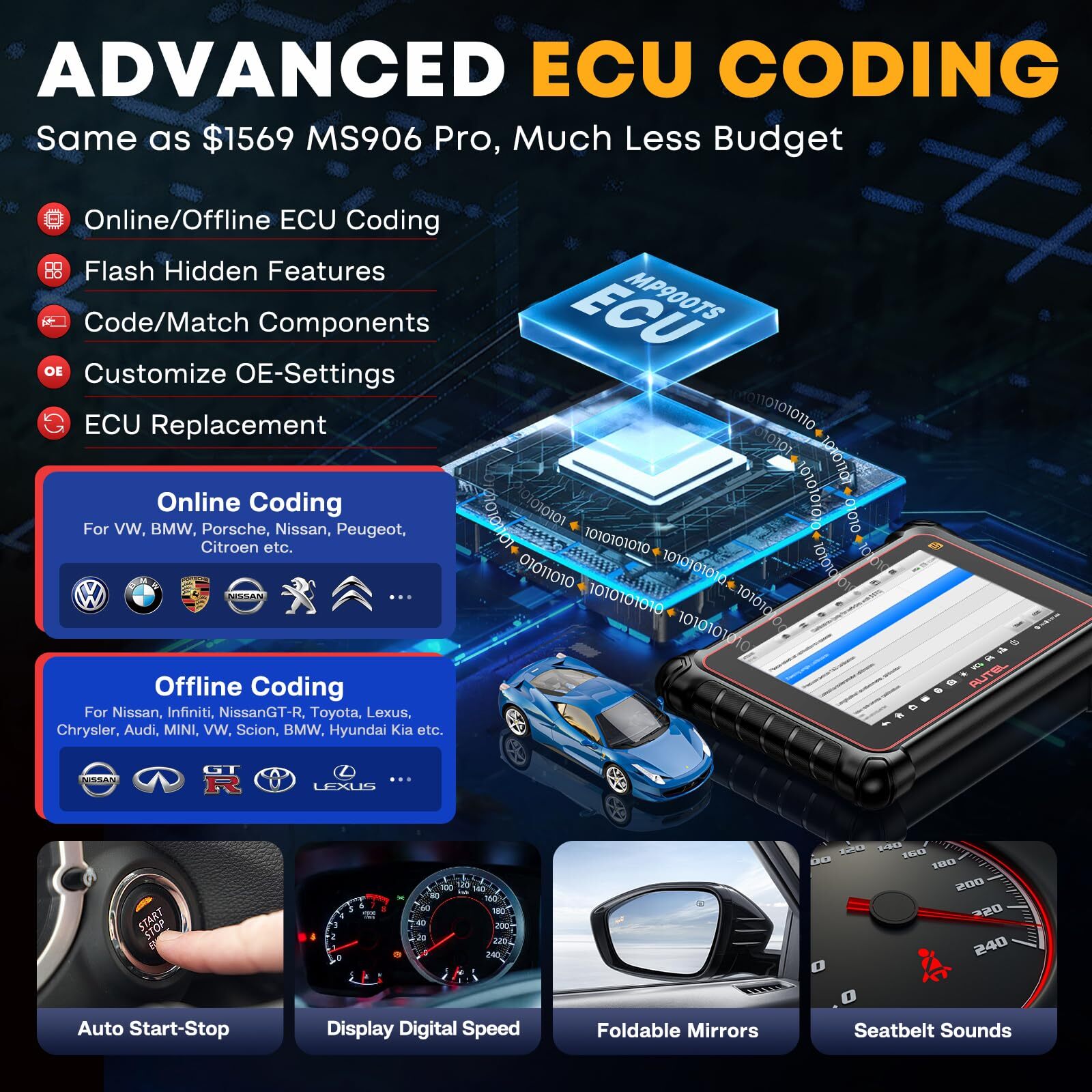 Autel MaxiCheck MP900-TS TPMS Programming Tool Upgraded of MS906 PRO-TS