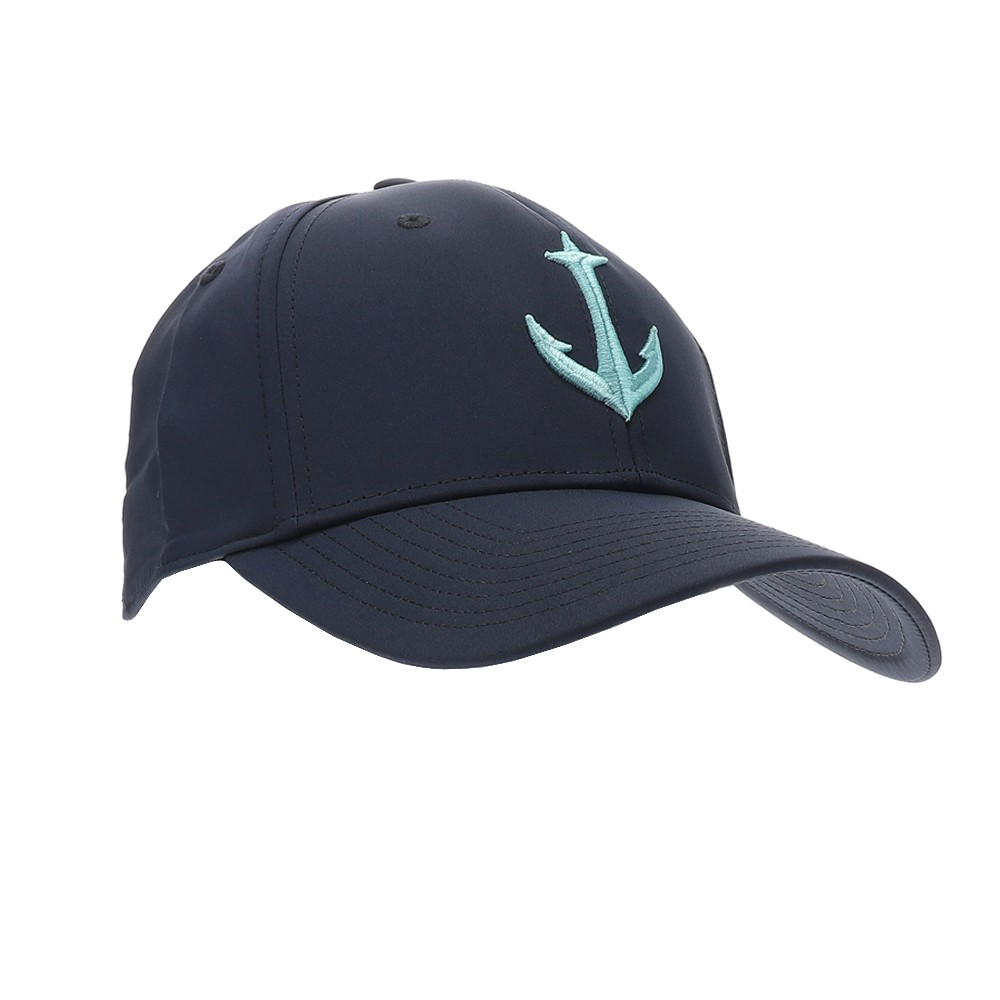 adidas Seattle Kraken Poly Structured Flex Cap Mens Blue Athletic Casual H20024