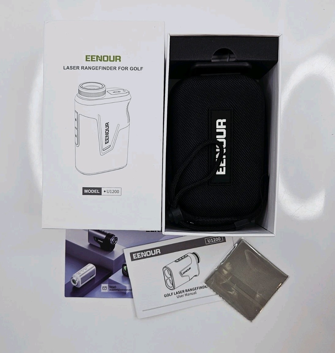 EENOUR Golf Laser Range Finder w/Slope Magnet Pin Lock Vibration 1200Yards U1200