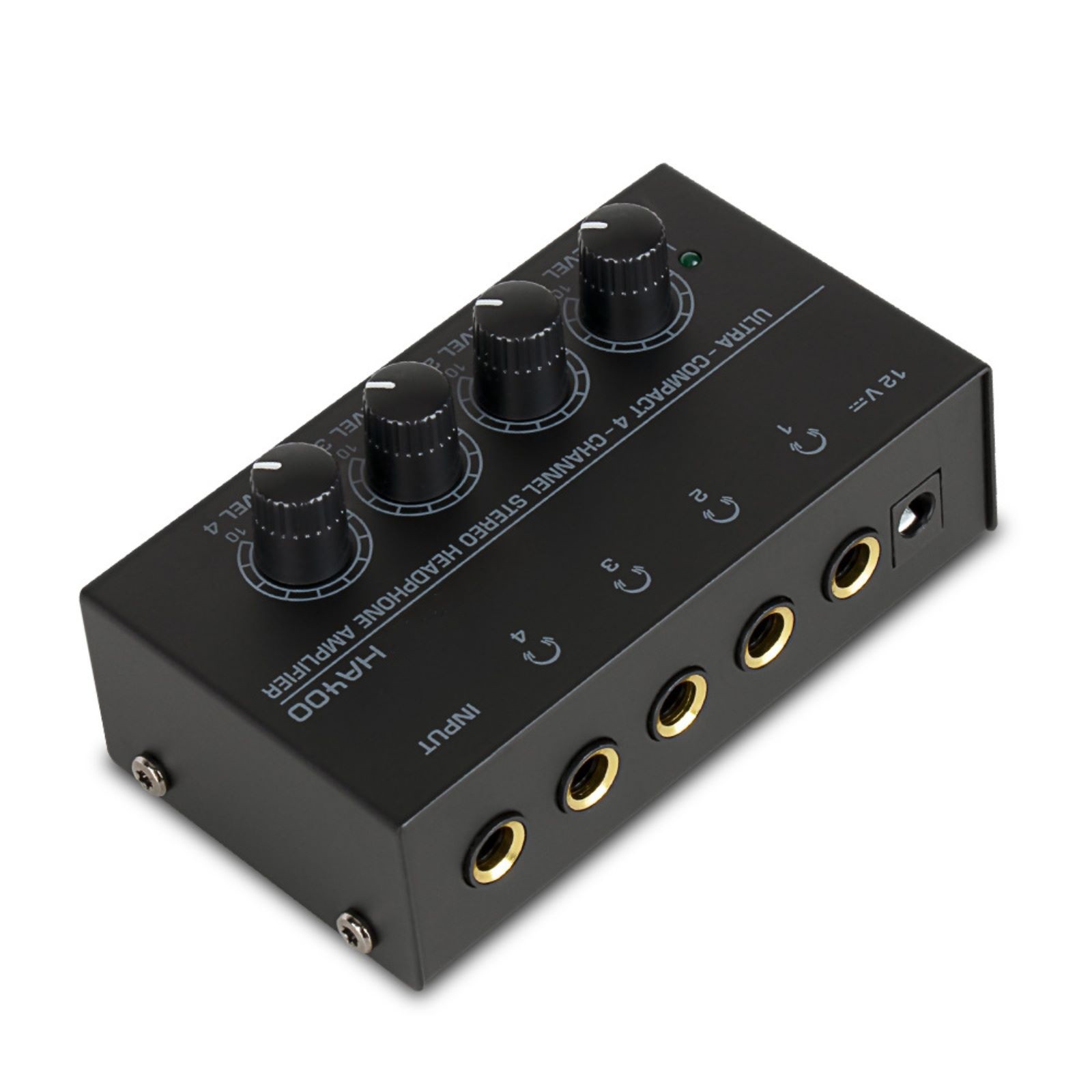 4 Channels Mini Stereo Headphone Ultra-Compact Audio Amplifier Accessories