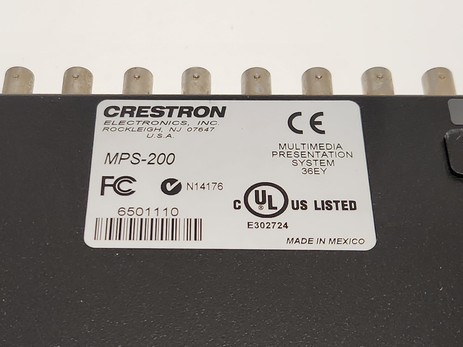 Crestron MPS-200 Multimedia Presentation System Controller