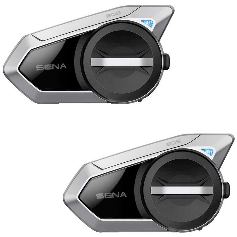 Sena 50S HD Motorcycle Bluetooth Communication System Mesh Intercom Dual Pack
