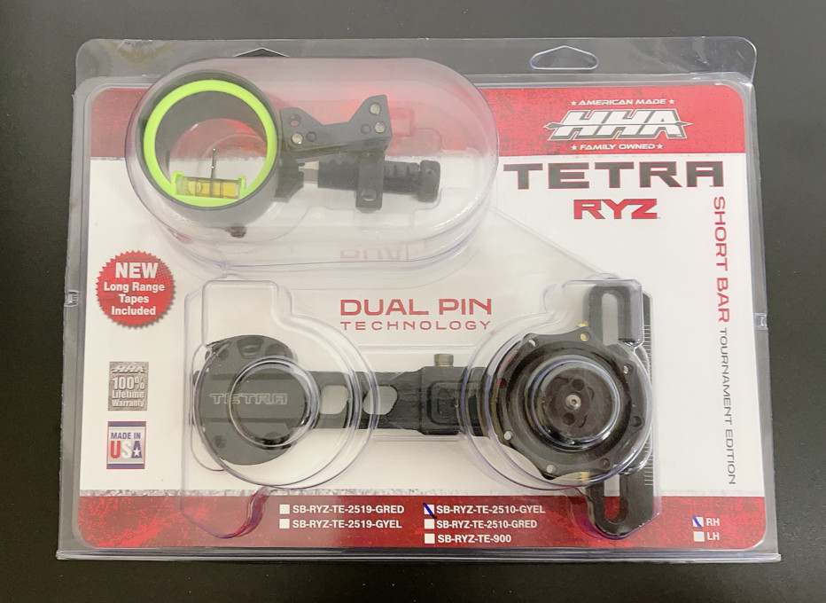 HHA Tetra Tournament Edition Short Bar RYZ 2510 w/.010 2-pin 1-5/8" Scope - Used
