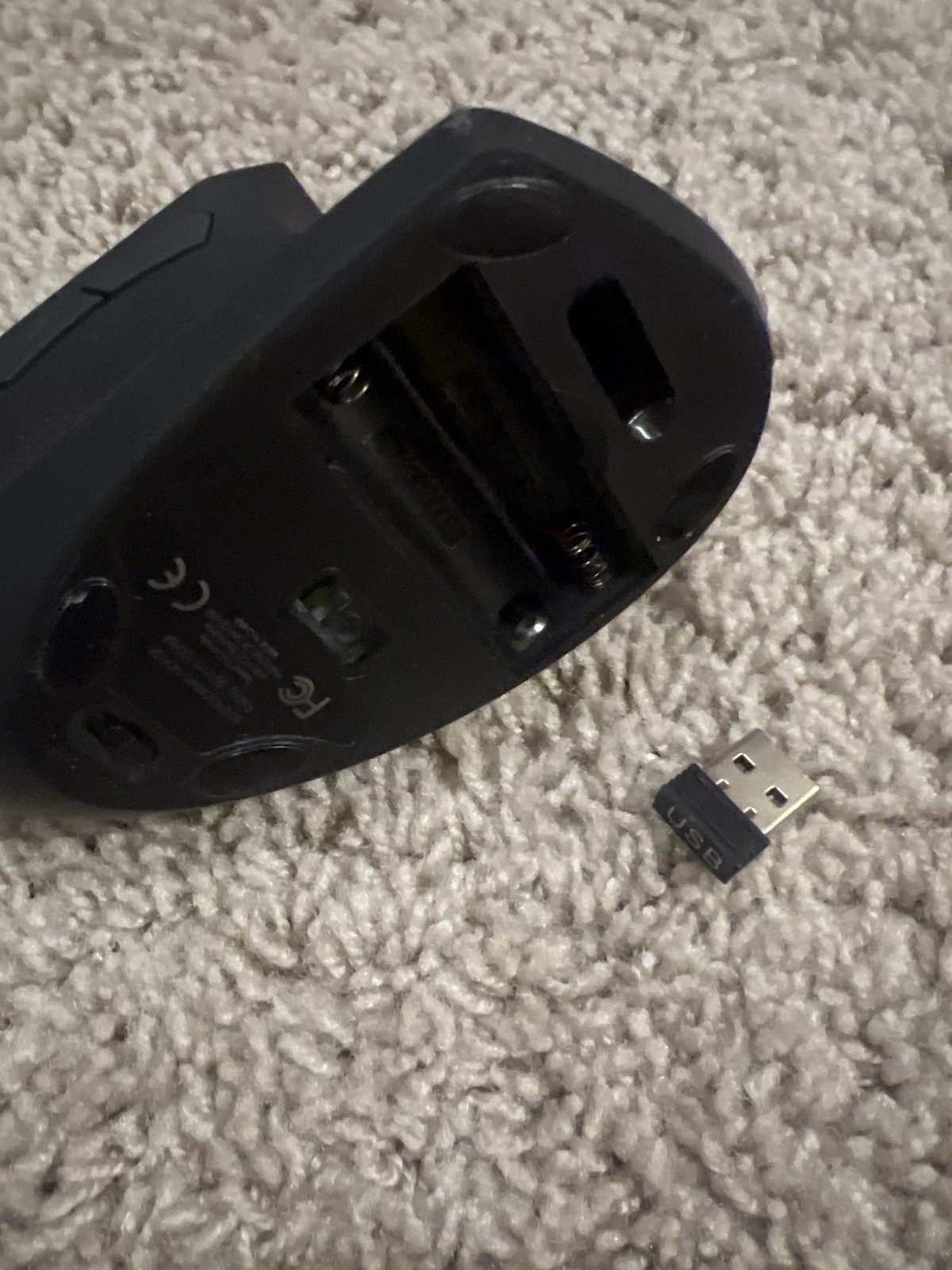 4a Optical Vertical Ergonomic Mouse Speed Adjustable Wireless No Battery Door