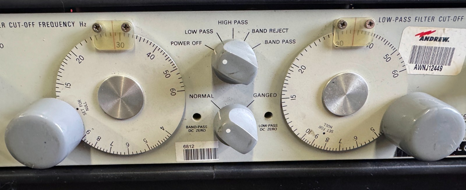 General Radio 1952 Universal Filter Tested AT&T Rack Mount Precision Unit