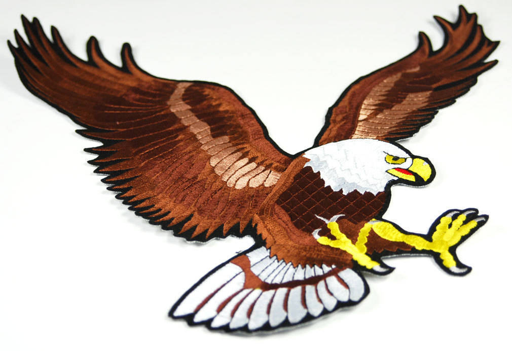 Huge Us Air Force Bald Eagle Jacket Patch Patriotic Embroidered Patch