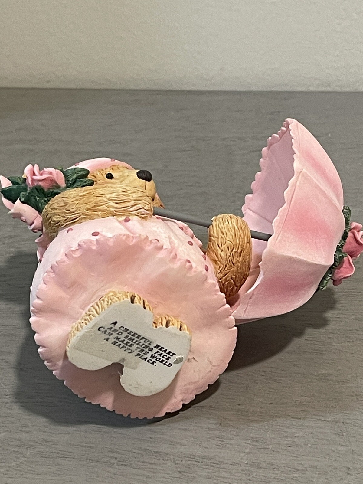 Cheerful Mary Teddy Bear Pink Rose Umbrella