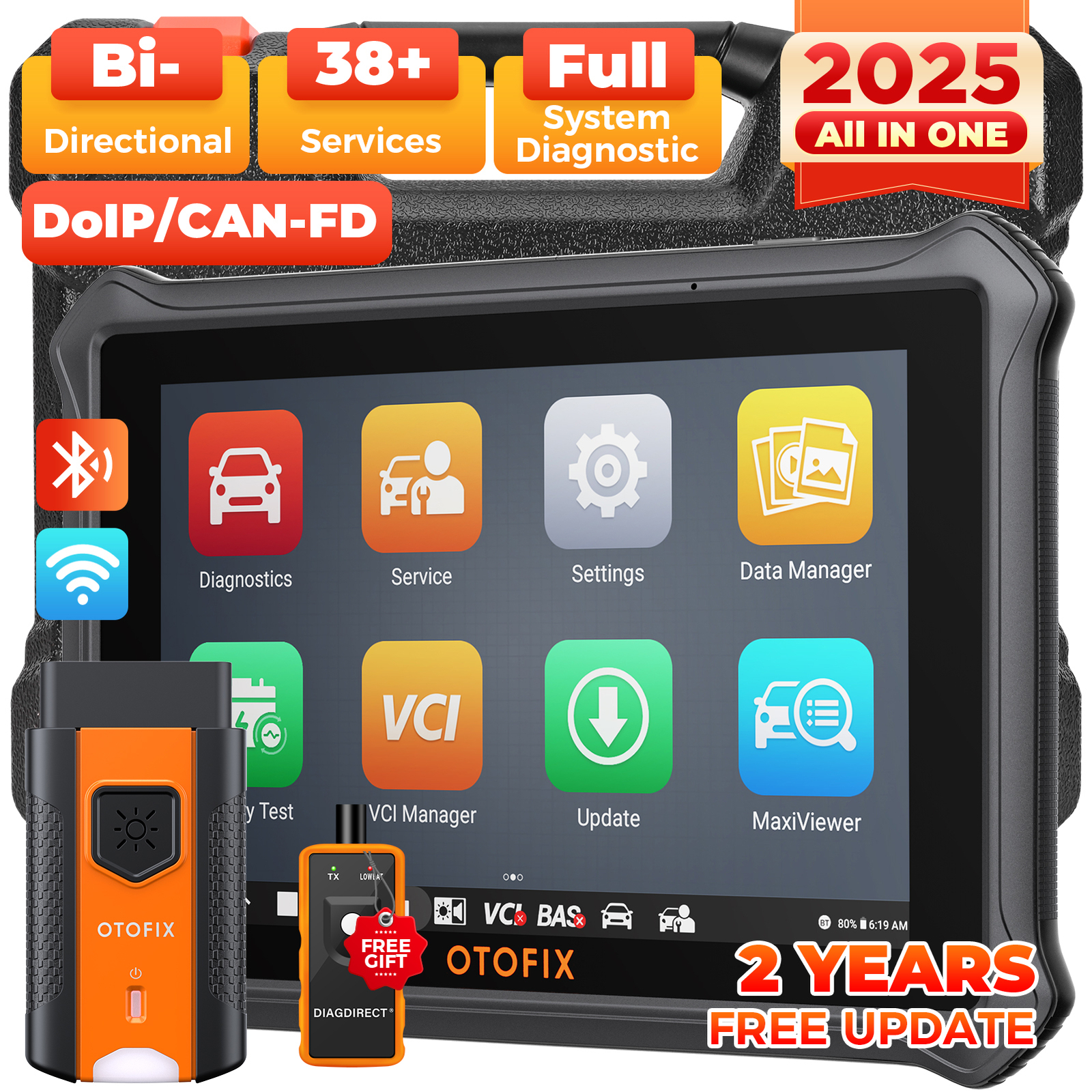 2025 OTOFIX D1 Lite Bidirectional Full System OBD2 Car Diagnostic Scanner Tool