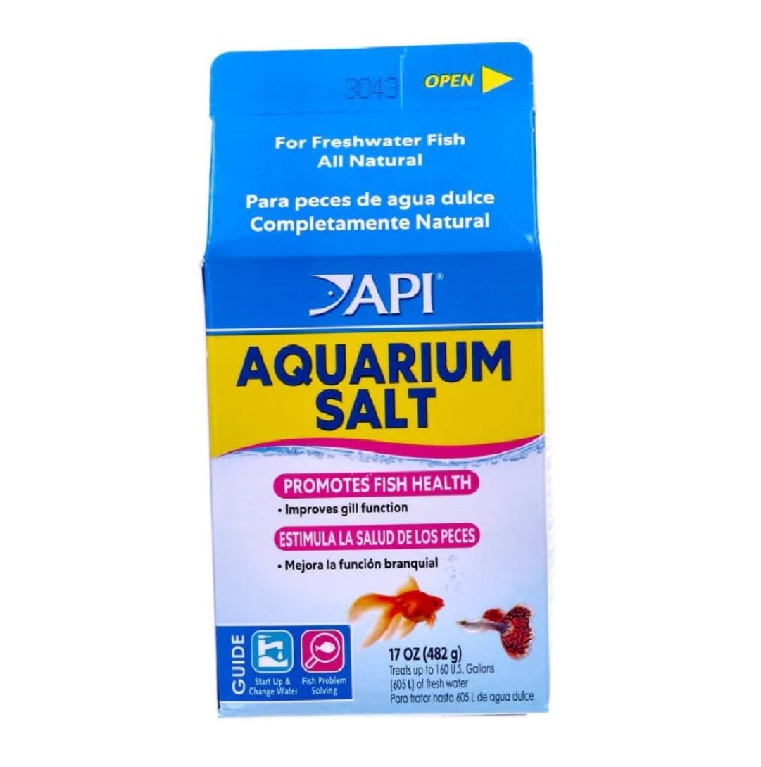 API AQUARIUM SALT Freshwater Aquarium Salt 17-Ounce Box 17 Oz, multi natural