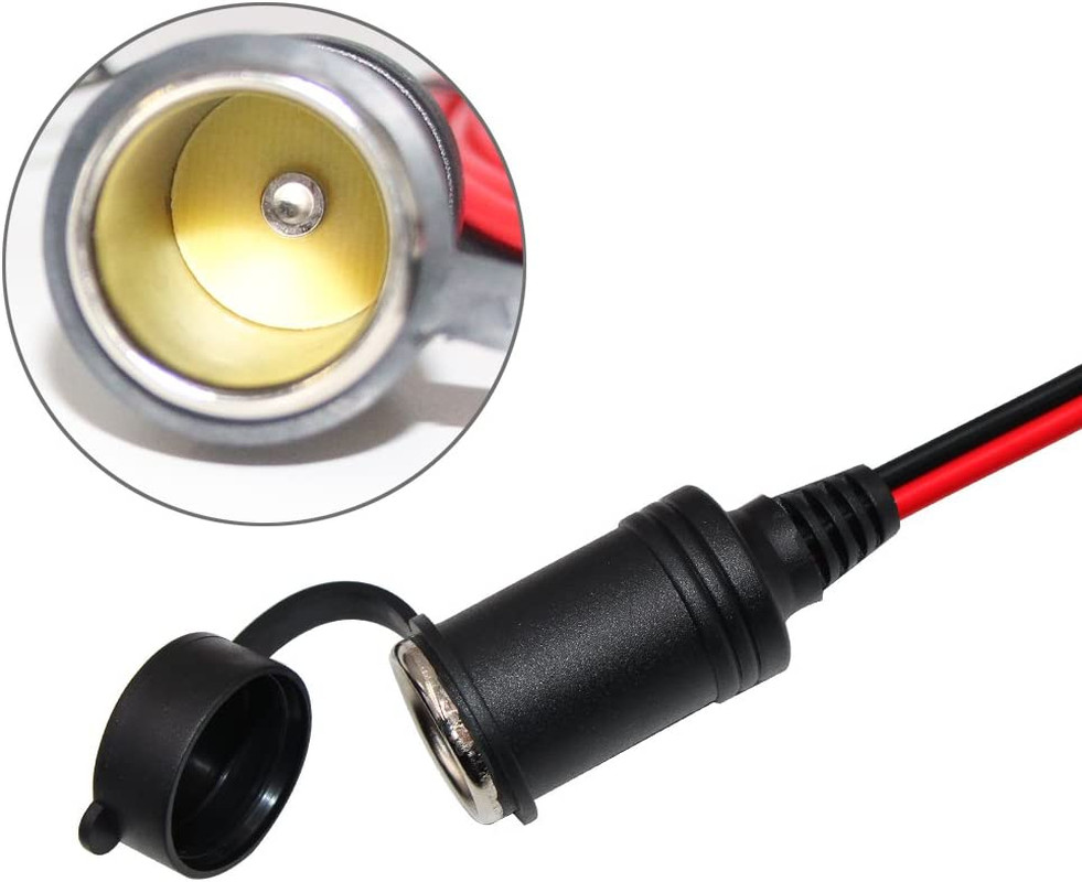 Cigarette Lighter Battery Adapter - Female Cigarette Lighter Socket to 12V Batte