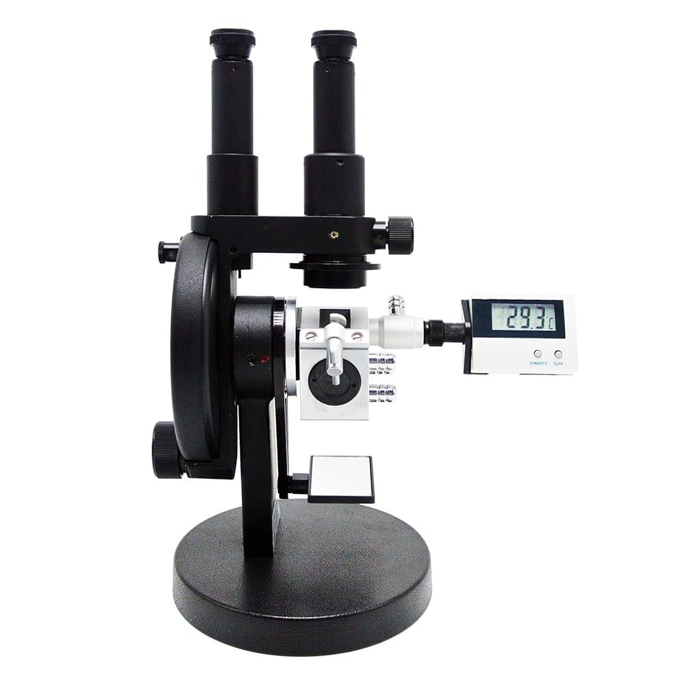 Abbe Binocular Refractometer with Index Range 1.3000nD-1.7000nD Accuracy ±0.0003