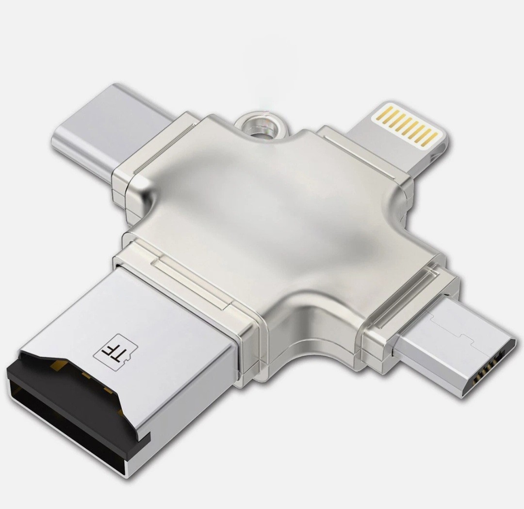 USB 3.0 TF/SD 64GB Card Adapter Flash Drive Type-C OTG iPhone&Android PC