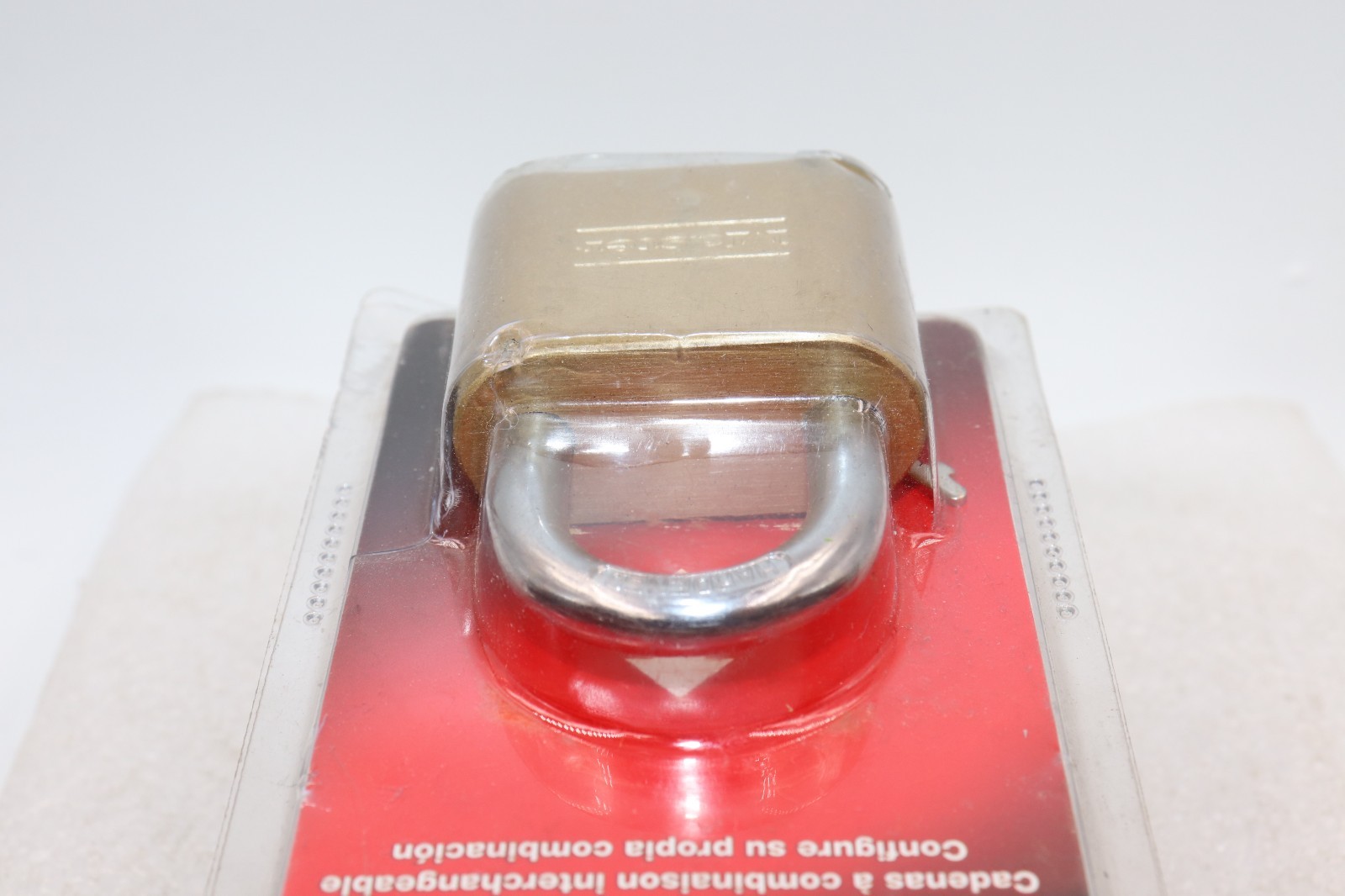 Master Lock Resettable Combination Padlock 2" wide Brass 175D